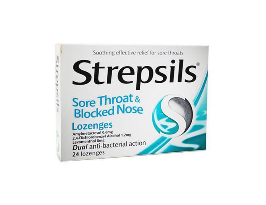 strepsils sore throat & blocked nose 24 lozenges