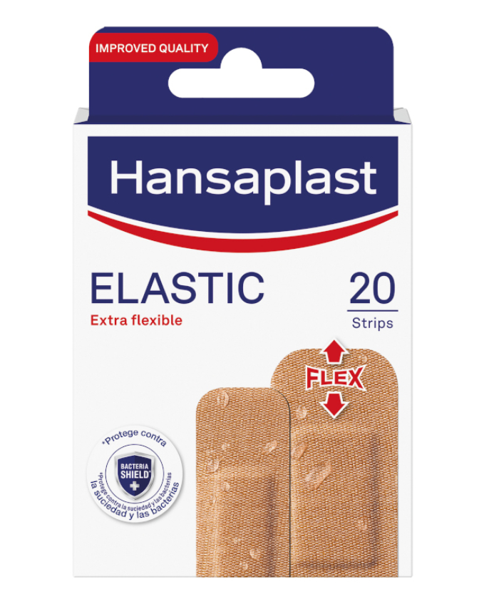 hansaplast elastic extra flexible 20 strips AED15